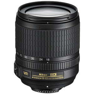  Nikon 18-105mm f/3.5-5.6G ED AF-S DX (VR) Vibration Reduction Lens F/DSLR Cameras -  U.S.A. Warranty 