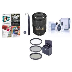  Nikon 18-300mm f/3.5-5.6G ED IF AF-S DX VR II Lens, USA Warranty - Bundle - with 77mm Filter Kit (Ultra Violet, Thin Circular Polarizer, Neutral Density 2), Cleaning Kit, CapKeeper Leash 