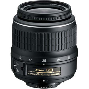  Nikon 18-55mm f/3.5-5.6G ED II AF-S DX Zoom Lens F/DSLR Cameras - Grey Market 