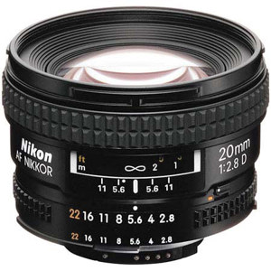  Nikon 20mm f/2.8D ED AF Nikkor Lens - Refurbished by  U.S.A. 