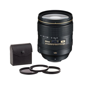  Nikon 24-120mm f/4G ED-IF AF-S VR II Nikkor Lens -  U.S.A. Warranty - Free 77mm Ultra Violet (UV) Filter, 77mm Circular Polarizer, 77mm 812 Warming Filter, Pouch 