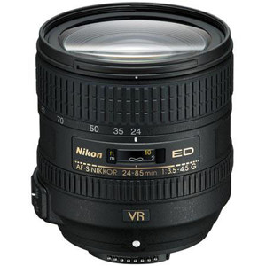  Nikon 24-85mm f/3.5-4.5G ED AF-S VR Nikkor Lens - Refurbished  U.S.A. 