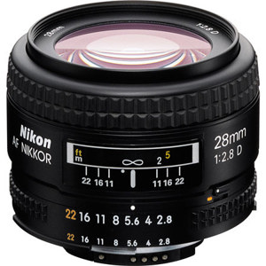  Nikon 28mm f/2.8D AF Nikkor Lens - Grey Market 