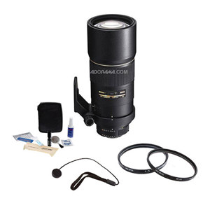  Nikon 300mm f/4 ED-IF AF-S Nikkor Lens - Grey Market - Accessory Bundle with Pro Optic Pro Digital 77mm Multi Coated UV Filter, Pro Optic Pro 77mm Circular Polarizer (CPL) Digital Filter, Lens Cap Leash, Professional Lens Cleaning Kit 