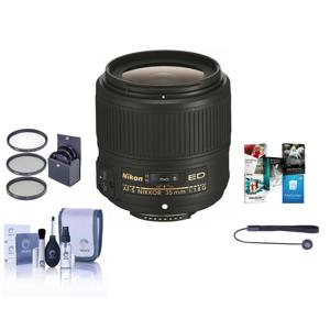  Nikon 35mm f/1.8G AF-S ED Nikkor Lens for DSLR Cameras - U.S.A. Warranty - Bundle with Pro-optic 58mm MC UV Filter, Slinger Soft Lens Case Small 5" , Cleaning Kit, Capleaseh II 