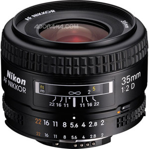  Nikon 35mm f/2D AF Nikkor Lens - Grey Market 
