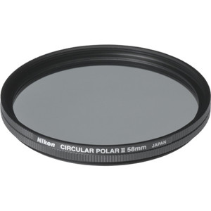  Nikon 58mm Circular Polarizer II Thin Ring Multi-Coated Filter 