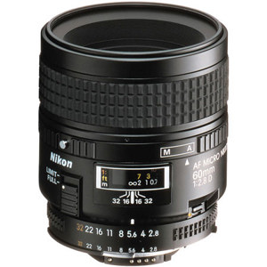  Nikon AF Micro-Nikkor 60mm f/2.8D Lens 