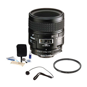 Nikon 60mm f/2.8D AF Nikkor Lens Kit -  U.S.A. Warranty - Accessory Bundle with Tiffen 62mm UV Filter, Lens Cap Leash, Professional Lens Cleaning Kit 