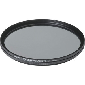  Nikon 72mm Circular Polarizer II Thin Ring Multi-Coated Glass Filter 