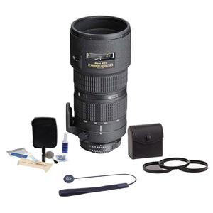  Nikon 80-200mm f/2.8D ED AF Nikkor Lens -  U.S.A. Warranty - Accessory Bundle with Tiffen 77mm Photo Essentials Filter Kit, Lens Cap Leash, Professional Lens Cleaning Kit 