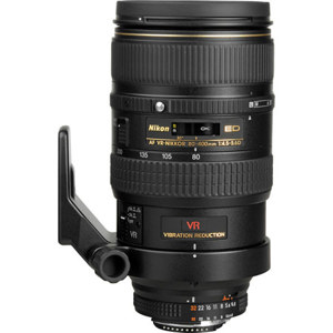  Nikon 80-400mm f/4.5-5.6D ED VR AF Nikkor Lens Vibration Reduction with Hood & Soft Case - 