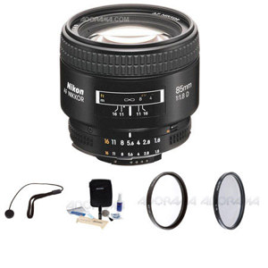 Nikon 85mm f/1.8D AF Lens/Filter Bundle, Gray Market: Picture 1 regular