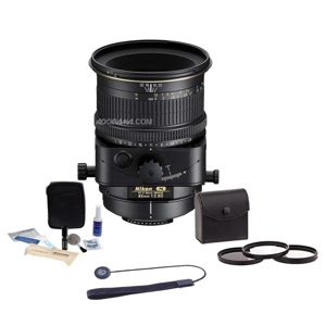  Nikon PC-E Nikkor 85mm f/2.8D Manual Focus Lens - U.S.A. Warranty - Accessory Bundle with Tiffen 77mm Photo Essentials Filter Kit, Lens Cap Leash, Professional Lens Cleaning Kit 