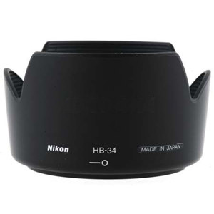  Nikon HB-34 Lens Hood for the 55-200mm f/4-5.6G ED AF-S DX Zoom Nikkor. 