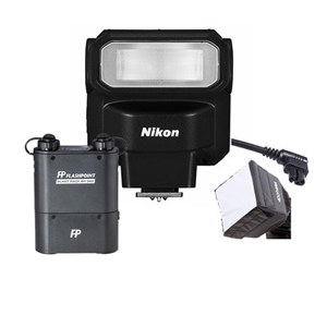 Nikon SB-300 TTL AF Shoe Mount Speedlight, USA Warranty - Bundle With Flashpoint Blast Power Pack, FP Blast Pack Flash Cable F/, FP Mini SoftBox Diffuser, Flashpoint TTL 3' Off-Camera Shoe cord For 