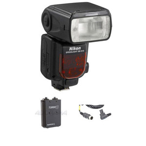  Nikon SB-910 TTL AF Shoe Mount Speedlight, USA Warranty - Bundle - with Quantum Turbo 3 Rechargeable Battery & Quantum Cable CK-E2 for Turbo Battery for  Flash 