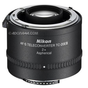  Nikon TC-20E III 2x AF-S Teleconverter - Grey Market 