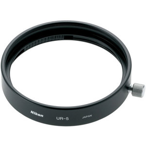  Nikon UR-5 Adapter Ring Mounts the SX-1 Close-Up Attachment Ring onto the 60mm f/2.8 AF Micro-Nikkor Lens. 