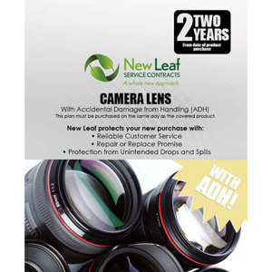  New Leaf PLUS - 2 Year Camera Lens Service Plan with Accidental Damage Coverage (for Drops & Spills) for Product's Retailing up to $7500.00 