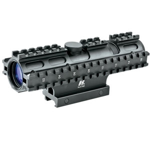  NcSTAR 2-7x32mm Tactical Series Riflescope, Matte Black Finish with Mil-Dot Reticle, Weaver Style Mount, Adds 3 Picatinny Rails 