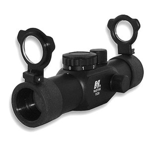  NcSTAR 1x30mm Compact Red Dot Sight with 3 MOA Dot Size, with Integrated Weaver Ring Mount, Black 