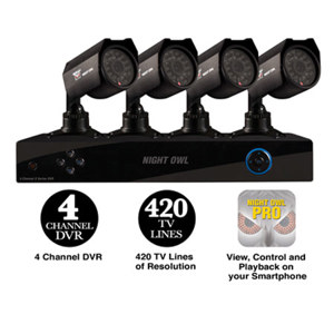 Night Owl 4 Channel Complete Security Solution