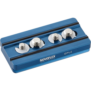  Novoflex Auto Q=base 3.3" Plate with 1/4" & 3/8" Camera Screws 