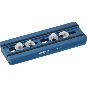  Novoflex Auto Q=base 4.7" Plate with 1/4" & 3/8" Camera Screws 