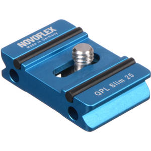  Novoflex QPLSLIM25  Type Slim Plate for Compact Cameras, 1/4"-20 Screw 