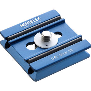  Novoflex QPLSLIM39  Type Slim Plate for Compact Cameras, 1/4"-20 Screw 