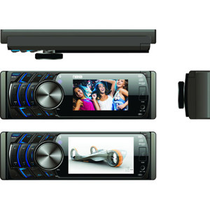 Naxa 3.5" Car LCD Display Full Fold Down Detachable PLL Electronic Tuning Stereo AM/FM Radio Multimedia Player NCD650