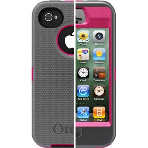 Otterbox Defender Case for i-Phone 4S - Pink/Gunmetal Grey: Picture 1 regular