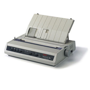  OKI Data MICROLINE 186 Black/White Dot Matrix Printer, 250 cps Utility Speed, 240 x 216 dpi, 9-Pin SIDM Printhead, USB/Parallel 
