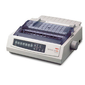  OKI Data MICROLINE 320 Turbo Black/White Dot Matrix Printer, 300cps Utility Speed/435cps Mono, 240x216 dpi, 9-Pin, Parallel/USB/Serial 