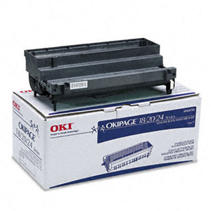  OKI Data Black Image Drum Cartridge for Page 18/20/24DX/24DXn Series Type 7 Printers, Yields Approx. 30000 Pages 