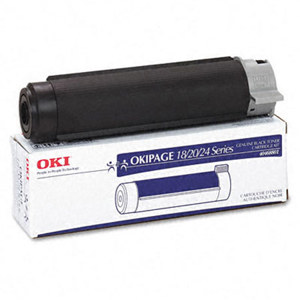  OKI Data Black Toner Cartridge for Page 24/18 /20/24 Series Type 7 Printers, Yields Approx. 6000 Pages 