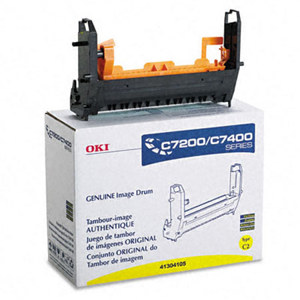  OKI Data 41304105 Yellow Image Drum for C7200/C7400 Series Type C2 Printers 