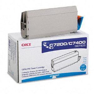  OKI Data Cyan Toner Cartridge for C7200 and C7400 Series Type C2 Printers 
