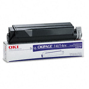  OKI Data Black Toner Cartridge for Page 14ex/14i Series Type 8 Printer, Yields Approx. 4000 Pages 