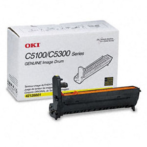  OKI Data 42126601 Yellow Image Drum for C5100n, C5150n, C5200n, C5300n, C5400 series & C5510MFP Series Printers 