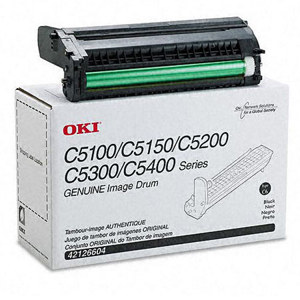  OKI Data 42126604 Black Image Drum Kit for C5100n, C5150n, C5200n, C5300n & C5400 Series Printers 