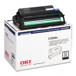  OKI Data 42126661 C3200n Black Image Drum Type C6 Toner Cartridge 