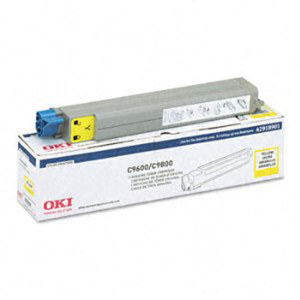  OKI Data Yellow Toner Cartridge for C9600 / C9800 Series Type C7 Printers, Yields Approx. 15000 Pages 