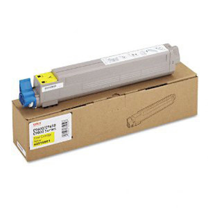  OKI Data Yellow Toner Cartridge for C9650 Series Type C7 Printers, Yields Approx. 16500 Pages 