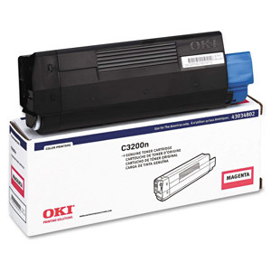  OKI Data 43034802 Magenta Toner Cartridge for C3200n Type C6 Printer 