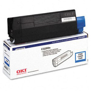  OKI Data 43034803 Cyan Toner Cartridge for C3200n Type C6 Printer 