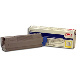  OKI Data 43324417 Yellow Toner Cartridge for C6100 Series/C5550n MFP/MC560MFP Type C8 Printers 