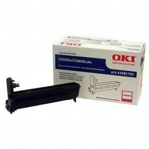  OKI Data 43381702 Magenta Image Drum for C5500n/C5800Ldn Type C8 Printers 