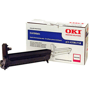  OKI Data 43381718 Magenta Image Drum for C6100/C6150/C5550n MFP/MC560MFP Type C8 Printers 